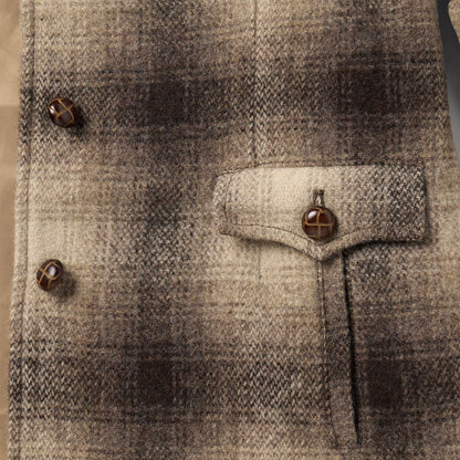 Wool Plaid Western Blazer Women