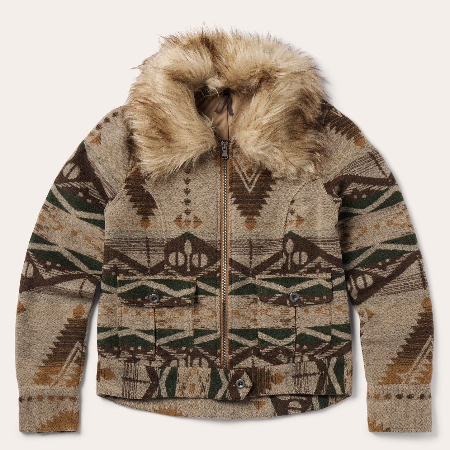 Southwestern Flannel Jacket Women