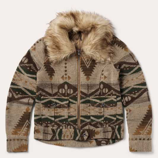 Southwestern Flannel Jacket Women