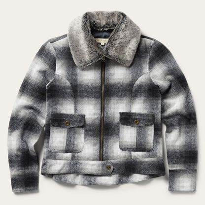 Plaid Cropped Jacket Women