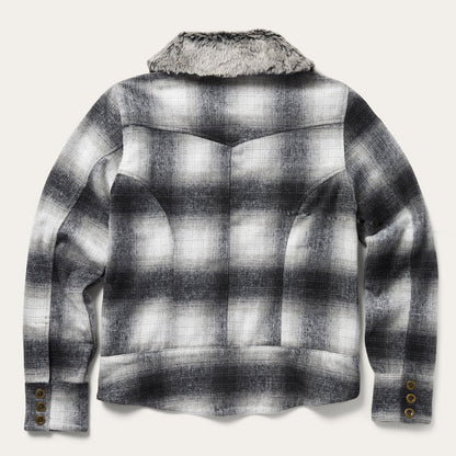 Plaid Cropped Jacket Women