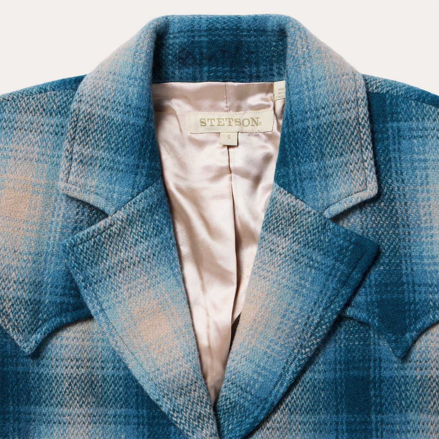 Wool Plaid Western Blazer Women