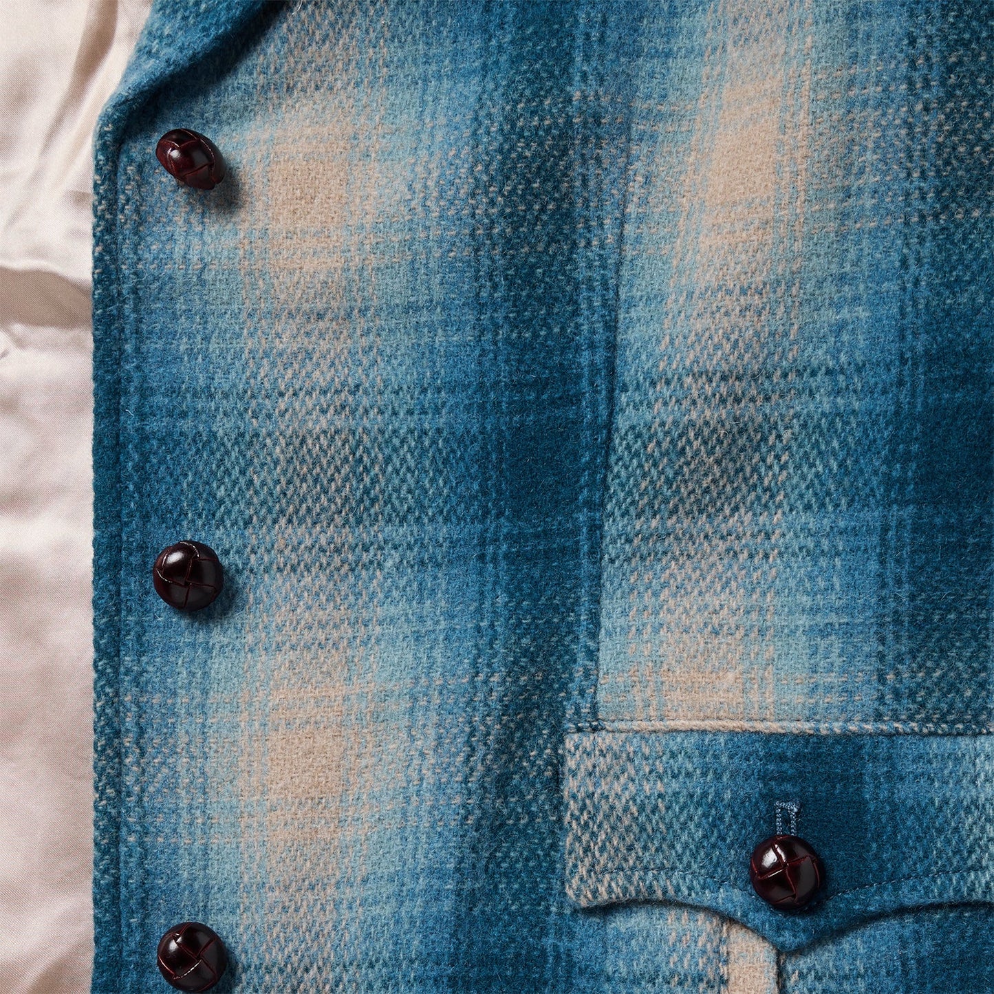 Wool Plaid Western Blazer Women