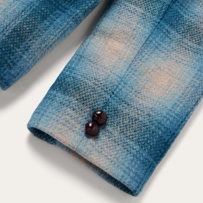 Wool Plaid Western Blazer Women