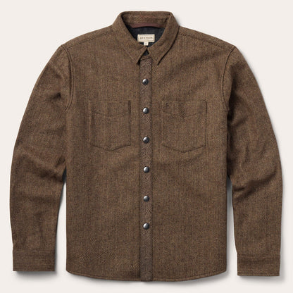 Herringbone Shirt Jacket Mens