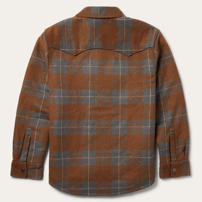 Plaid Western Shirt Jacket Mens
