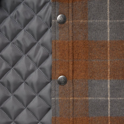 Plaid Western Shirt Jacket Mens