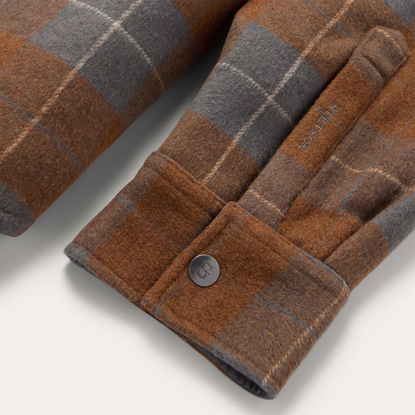 Plaid Western Shirt Jacket Mens