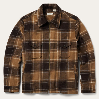 Brown Plaid Western Coat Men