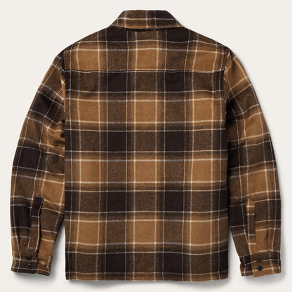 Brown Plaid Western Coat Men