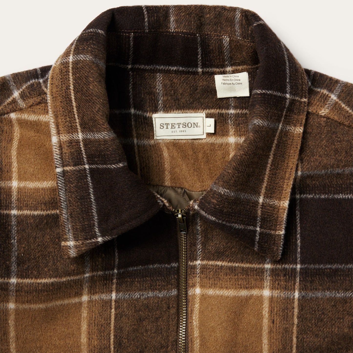Brown Plaid Western Coat Men