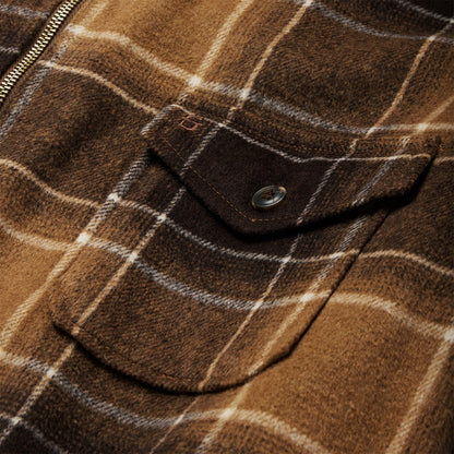 Brown Plaid Western Coat Men