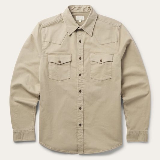 Brushed Twill Lined Shirt Jacket Men