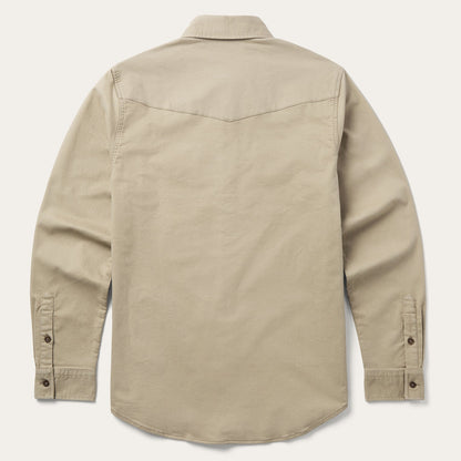 Brushed Twill Lined Shirt Jacket Men