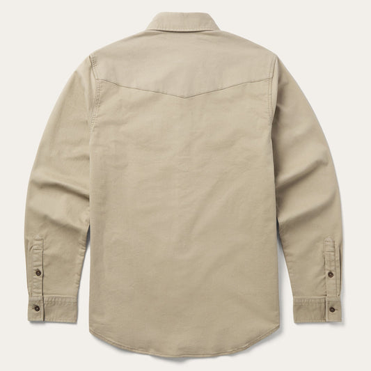 Brushed Twill Lined Shirt Jacket Men