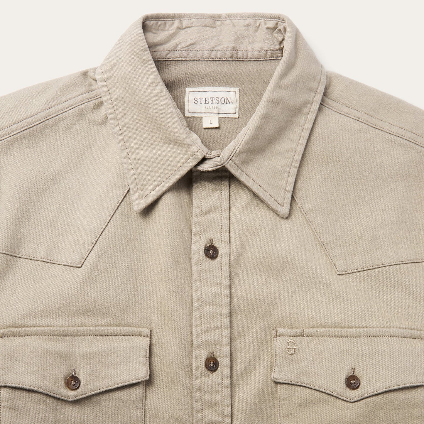 Brushed Twill Lined Shirt Jacket Men