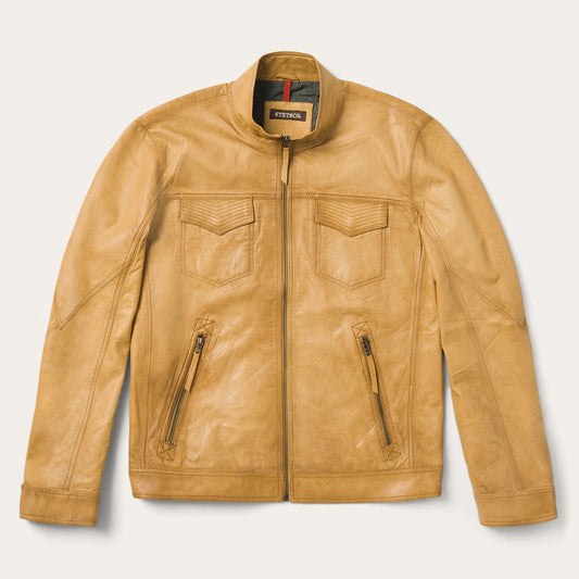 Butter Soft Distressed Leather Jacket Mens