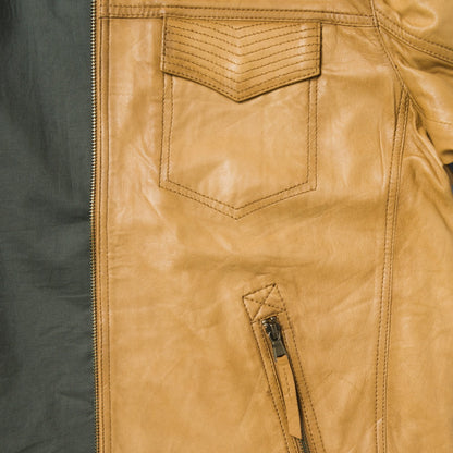 Butter Soft Distressed Leather Jacket Mens