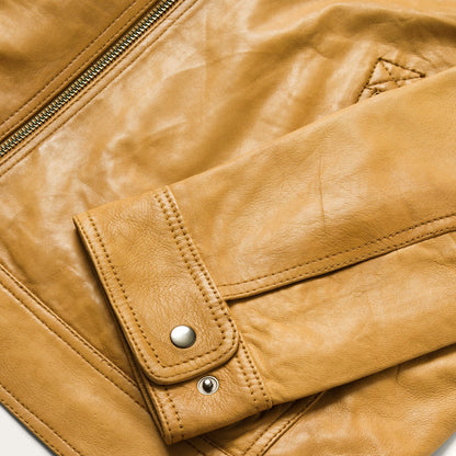 Butter Soft Distressed Leather Jacket Mens