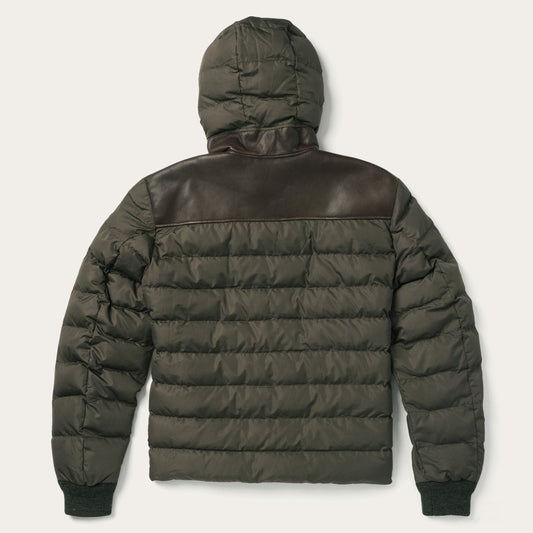 Hooded Suede Jacket Mens