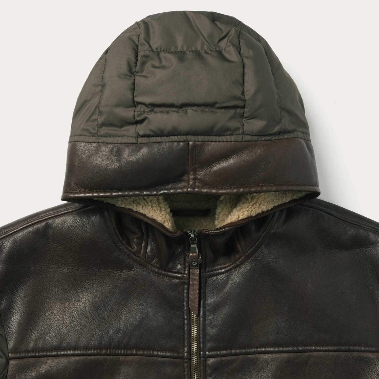 Hooded Suede Jacket Mens