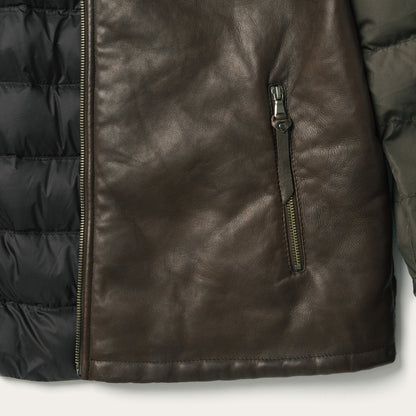Hooded Suede Jacket Mens