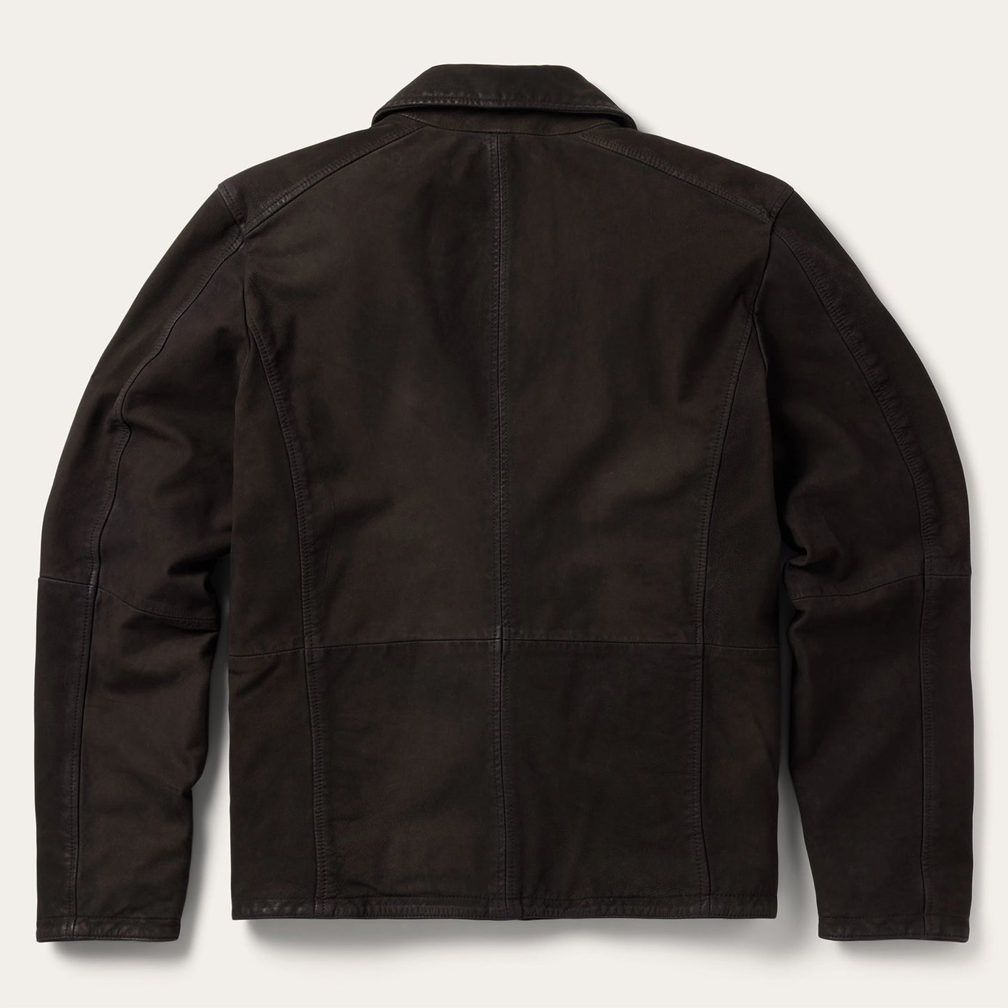 Zip Front Suede Leather Jacket Mens