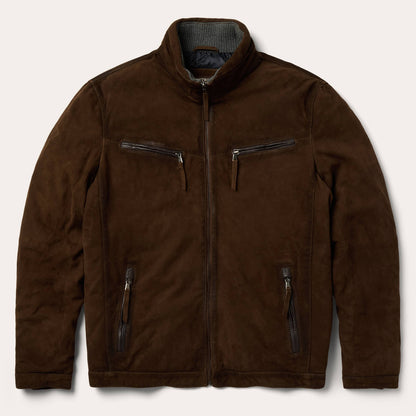 Suede Moto Jacket Mens