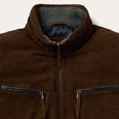 Suede Moto Jacket Mens
