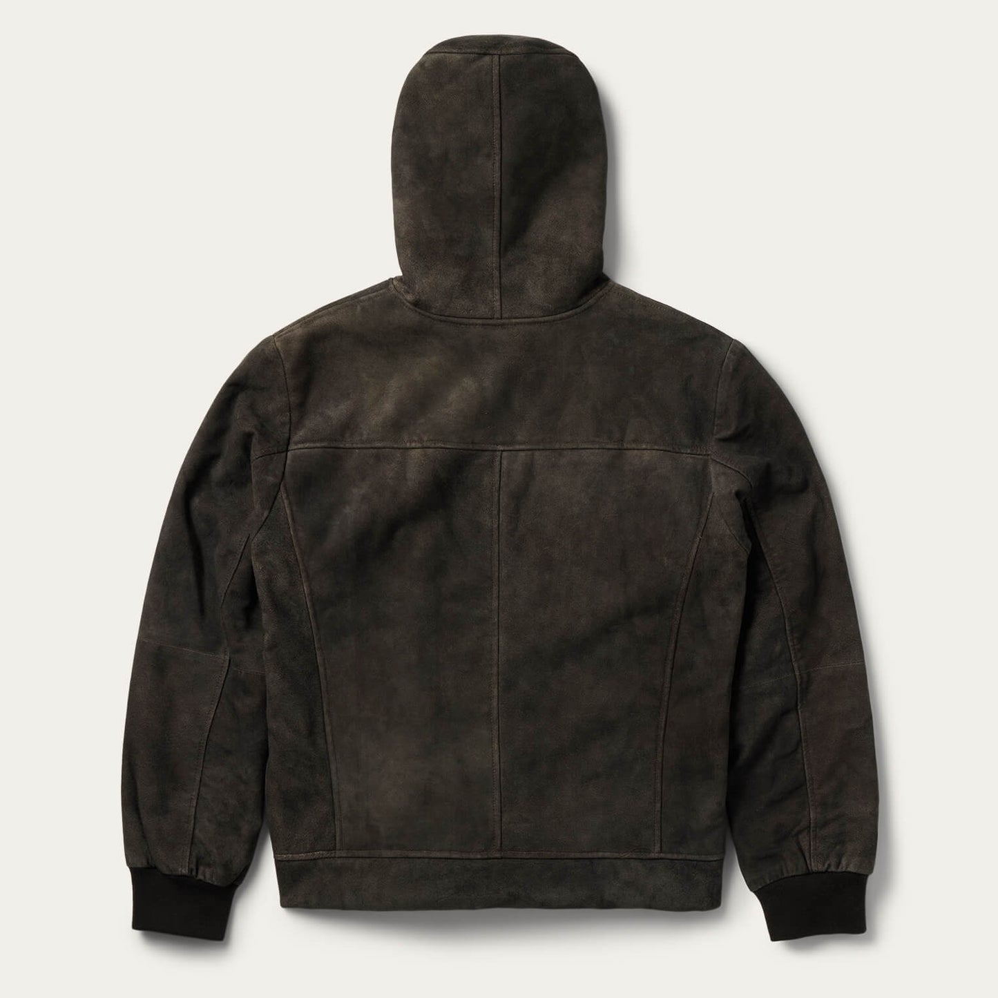 Suede Hooded Jacket Mens