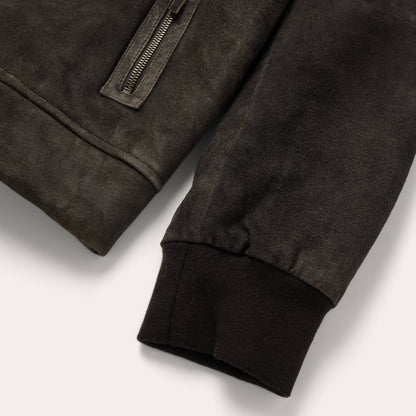 Suede Hooded Jacket Mens