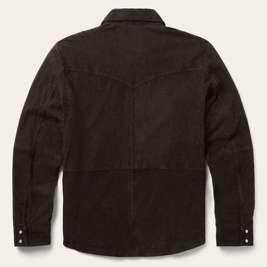 Suede Shirt Jacket Mens
