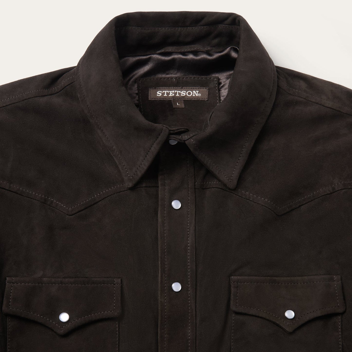 Suede Shirt Jacket Mens