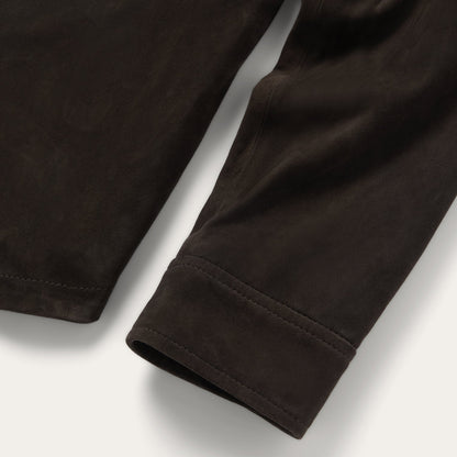 Suede Shirt Jacket Mens