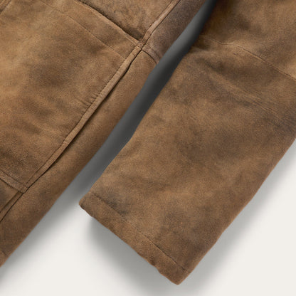 Antique Suede Shearling Jacket Mens