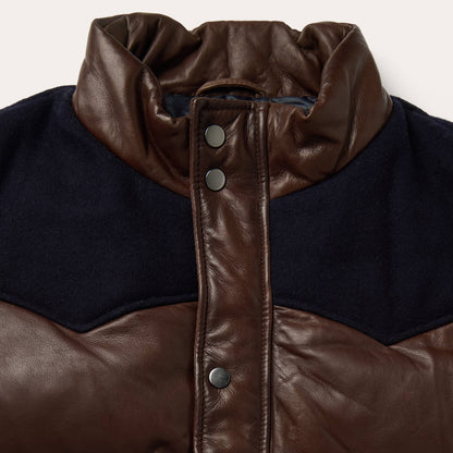 Quilted Leather Vest Mens