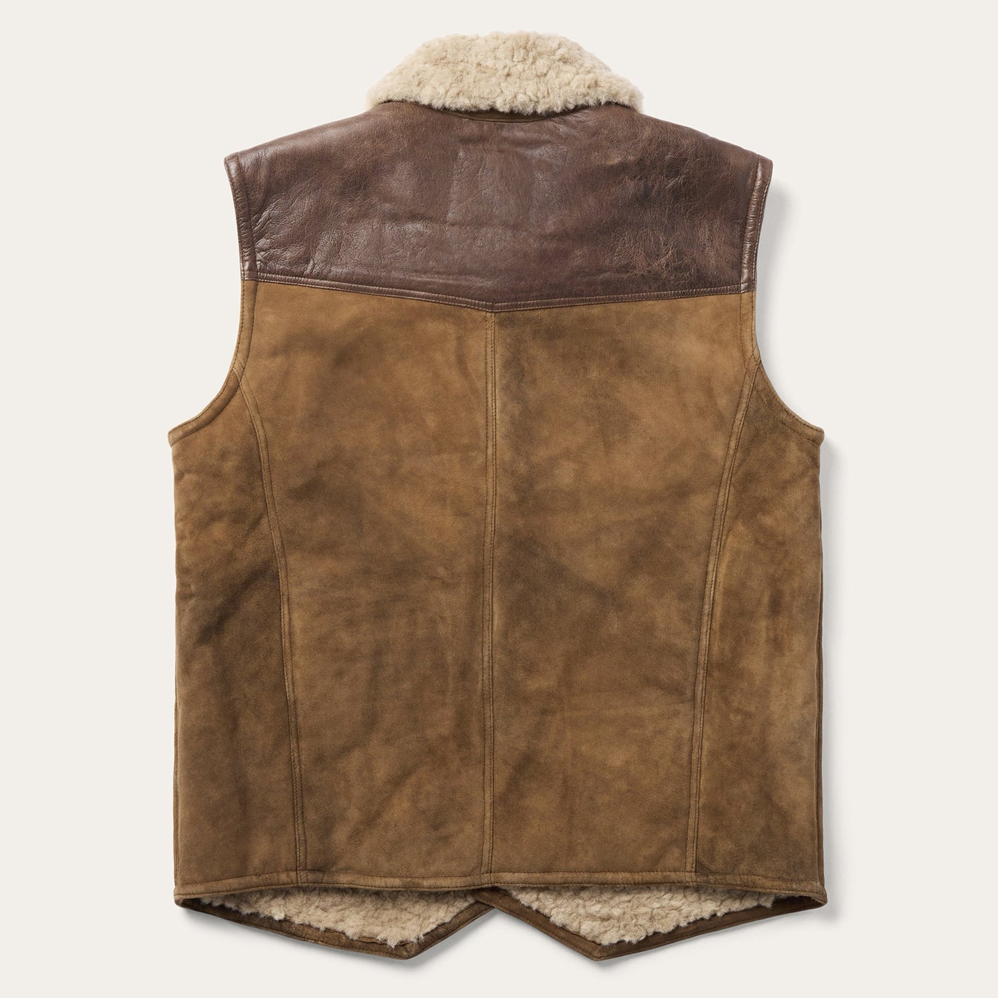Distressed Suede Vest Mens