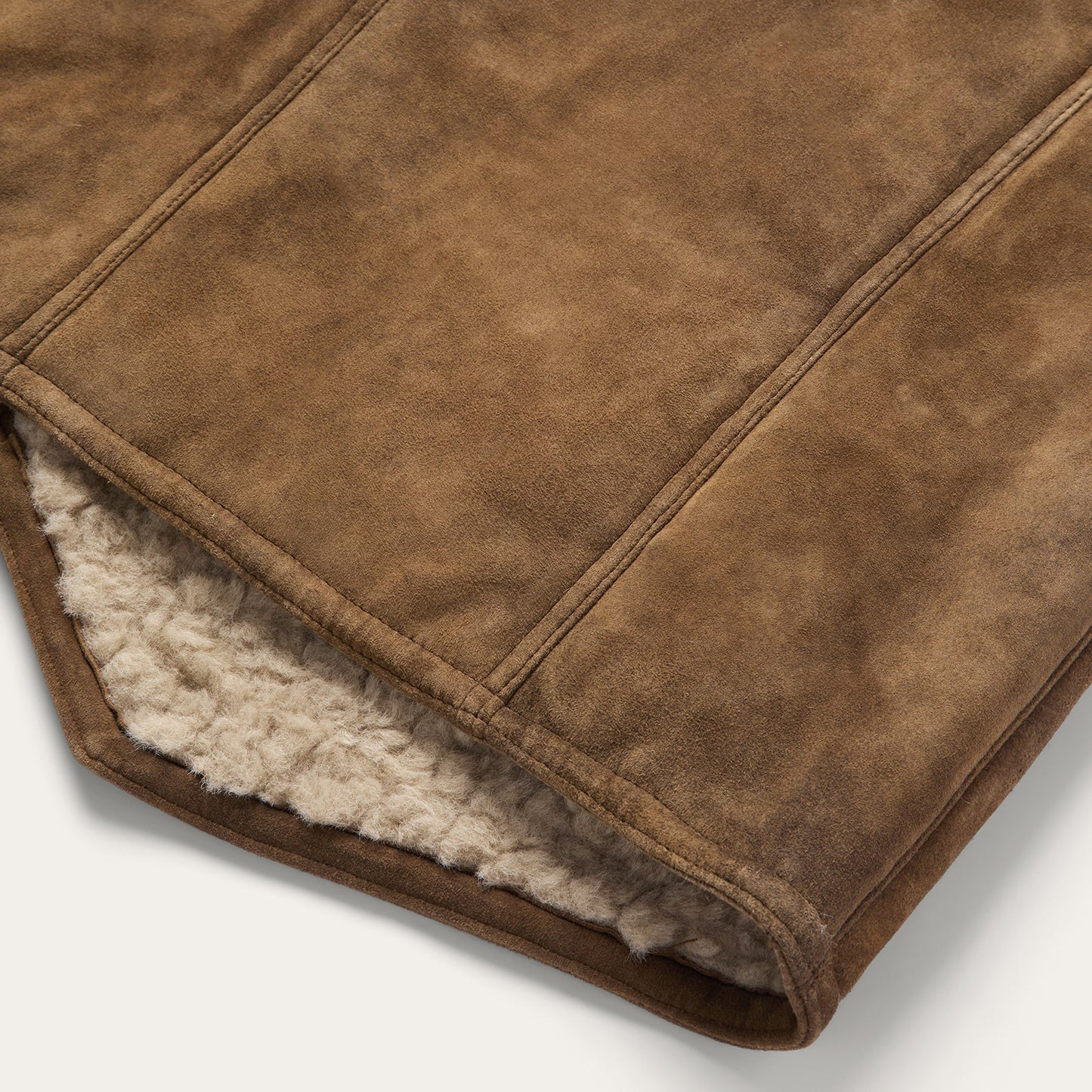 Distressed Suede Vest Mens