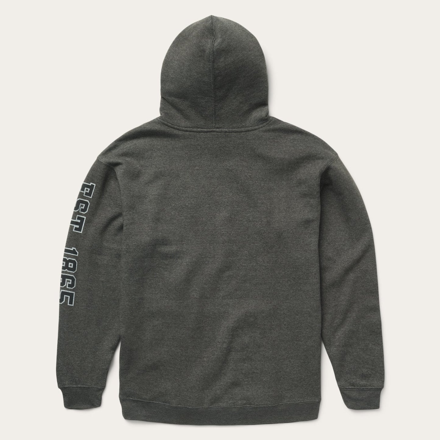 Charcoal Heather Fleece Hooded Sweatshirt Mens