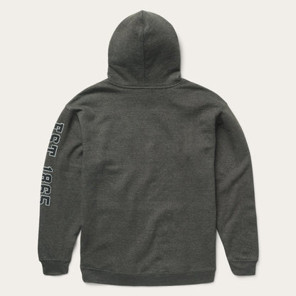 Charcoal Heather Fleece Hooded Sweatshirt Mens