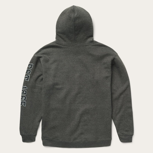 Charcoal Heather Fleece Hooded Sweatshirt Mens