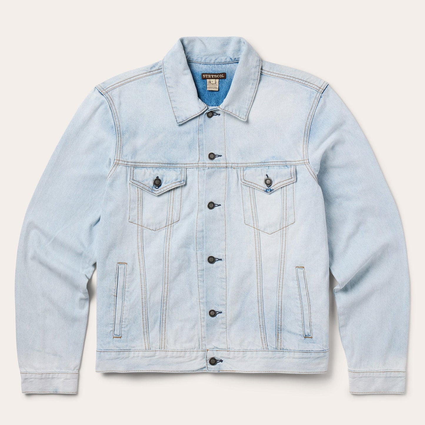 Light Denim Trucker Jacket Mens