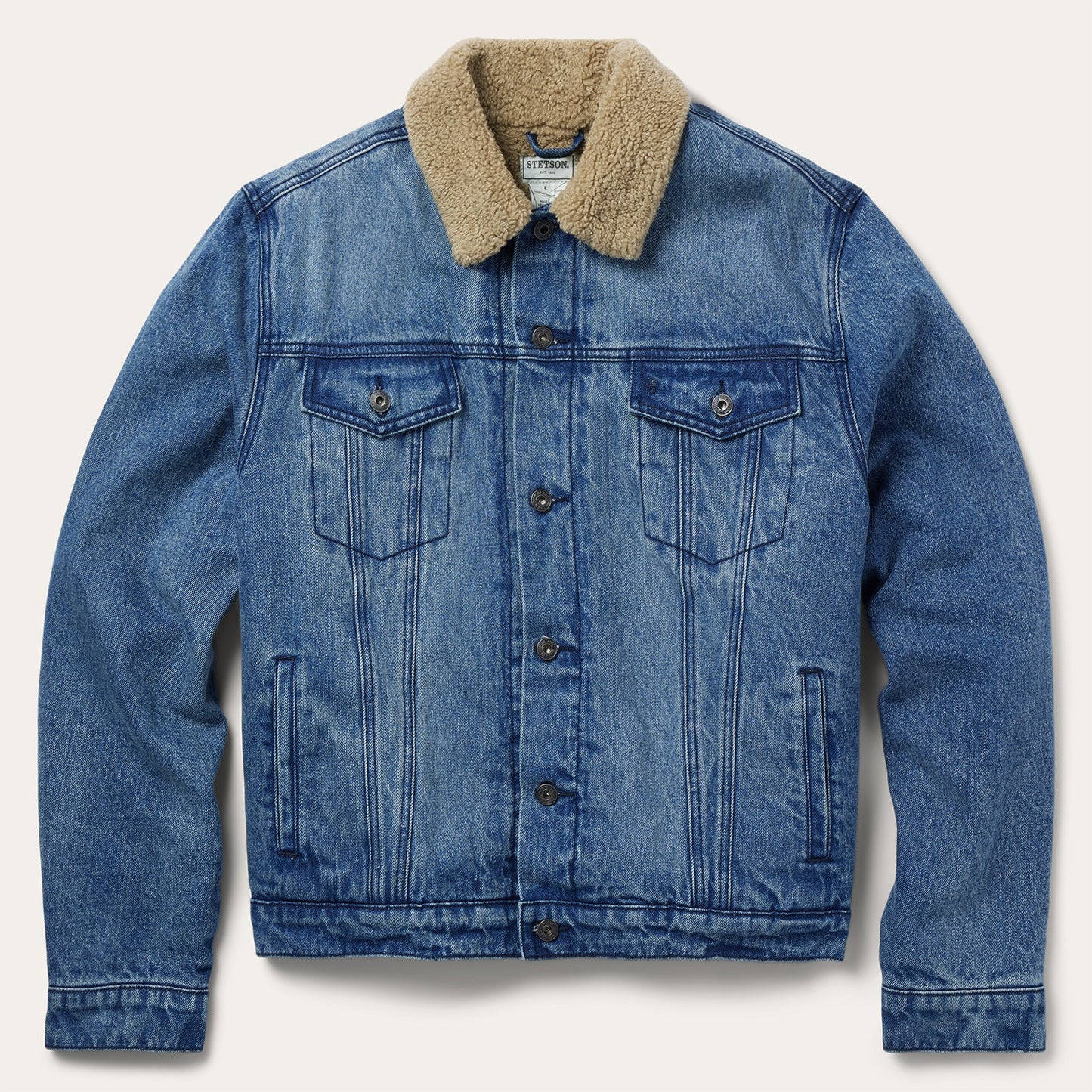 Denim Sherpa Jacket Mens