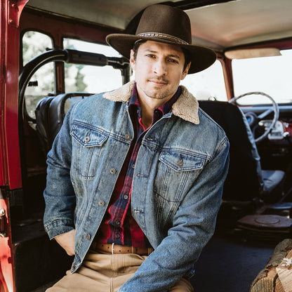 Denim Sherpa Jacket Mens