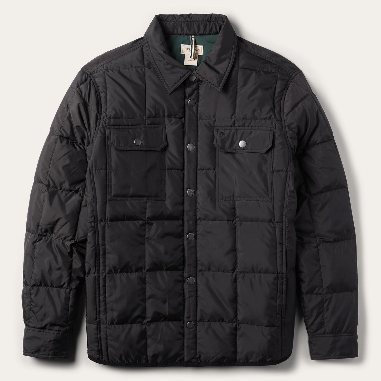 Crushable Black Parachute Jacket Mens