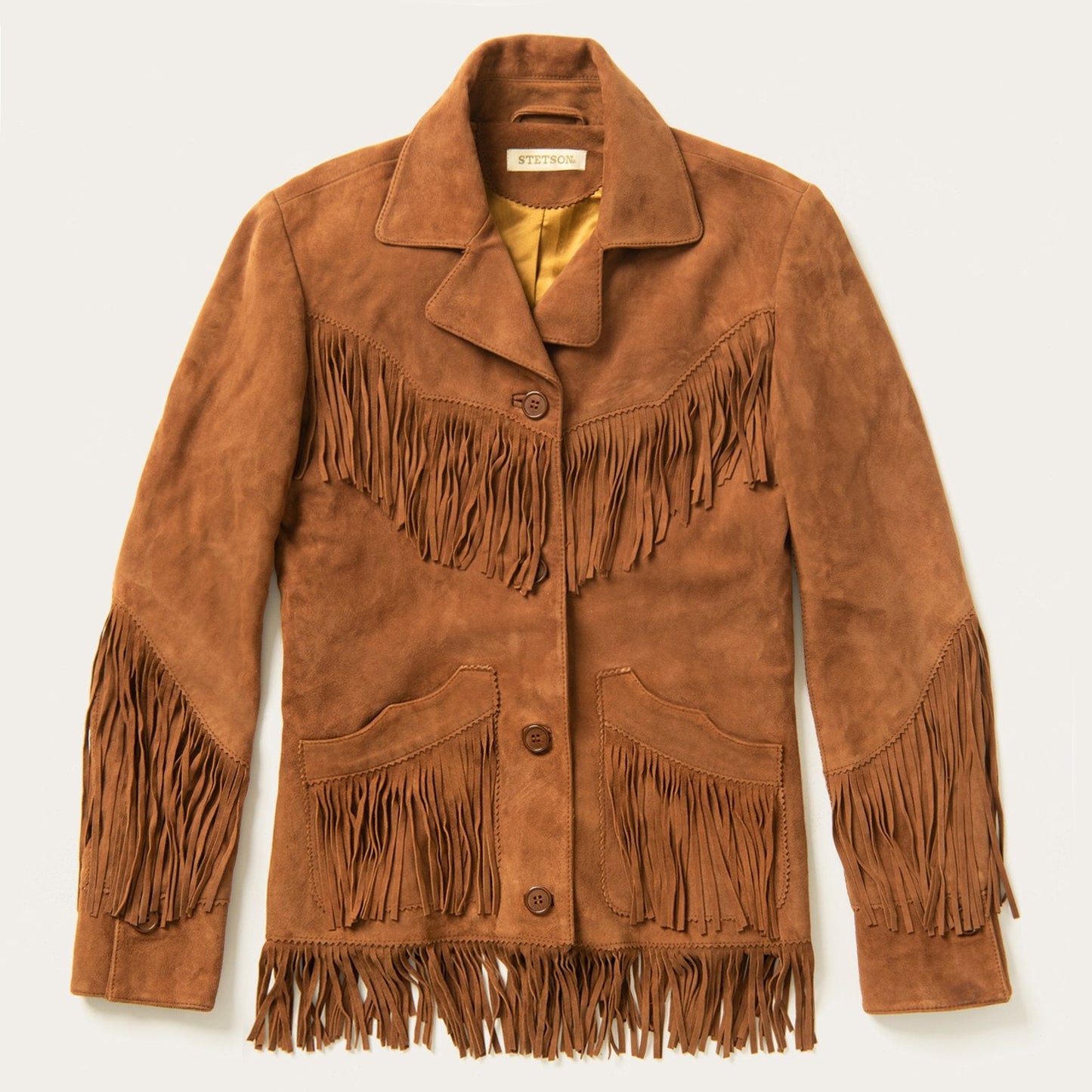 Lamb Suede Fringed Jacket Women