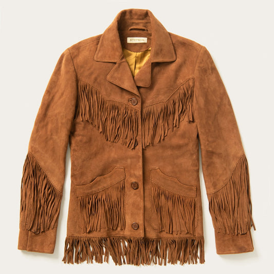 Lamb Suede Fringed Jacket Women