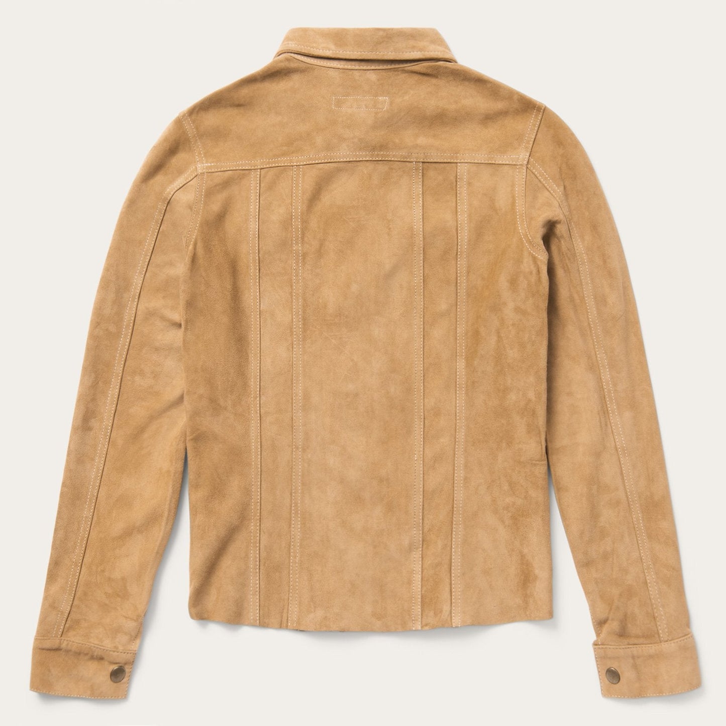 Suede Denim Shirt Jacket Women