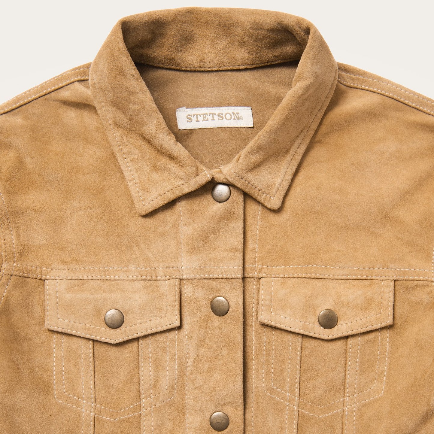 Suede Denim Shirt Jacket Women