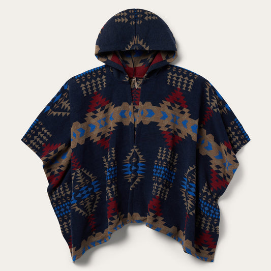 Hooded Serape Blanket Wrap Women